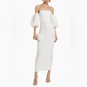 L’Idee Bridal Sirene Puff-Sleeve Gown